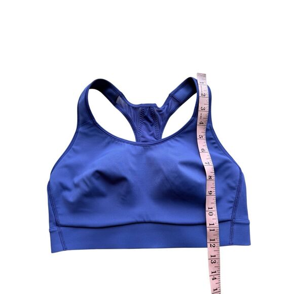 Athleta Hustle Sports Bra In Merlin Blue/Violet - Picture 8 of 9